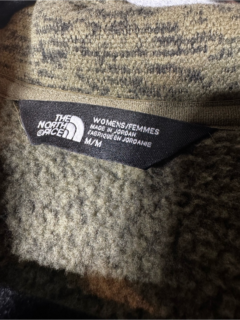 The North Face Olive Green Full-Zip Fleece Jacket - Picture 4 of 6
